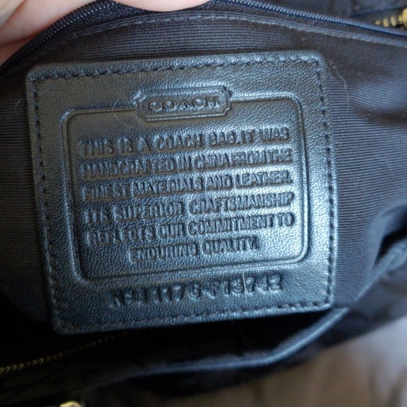 Flawless Authentic Black Coach Purse - Picture 3 of 4